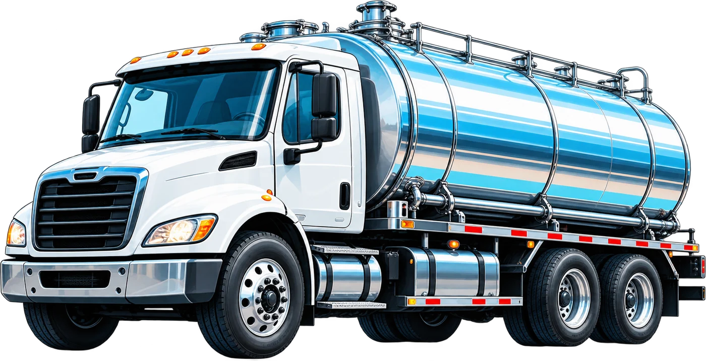 Ilustración de una pipa de agua potable